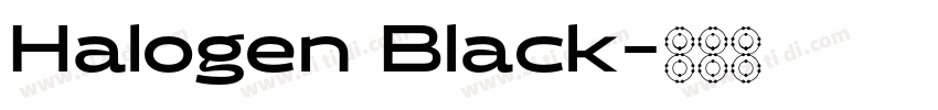 Halogen Black字体转换